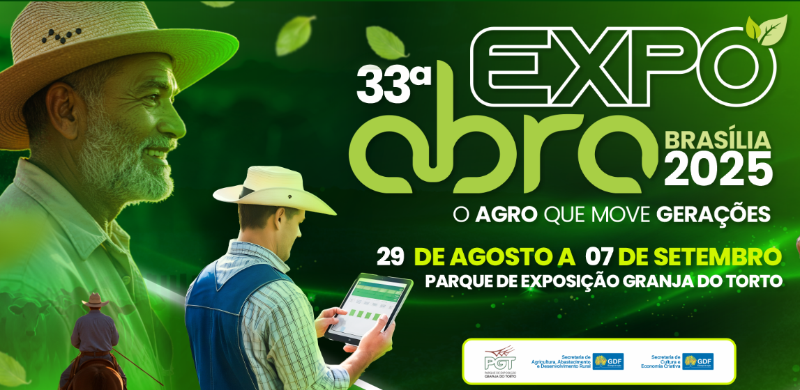 Expoabra retorna entre 29 de agosto e 7 de setembro como a maior feira agropecuária do DF