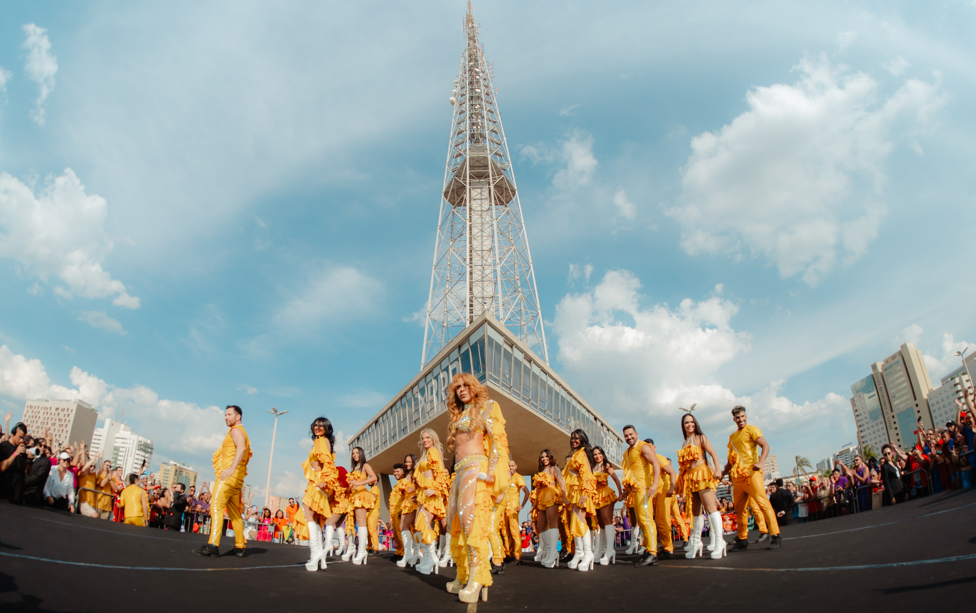 Joelma grava clipe da música “Celebrar” na Torre de TV em Brasília
