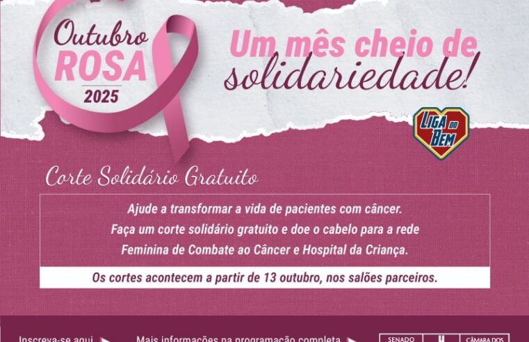 Corte Solidário: doe cabelos e espalhe esperança na Campanha Outubro Rosa 2025