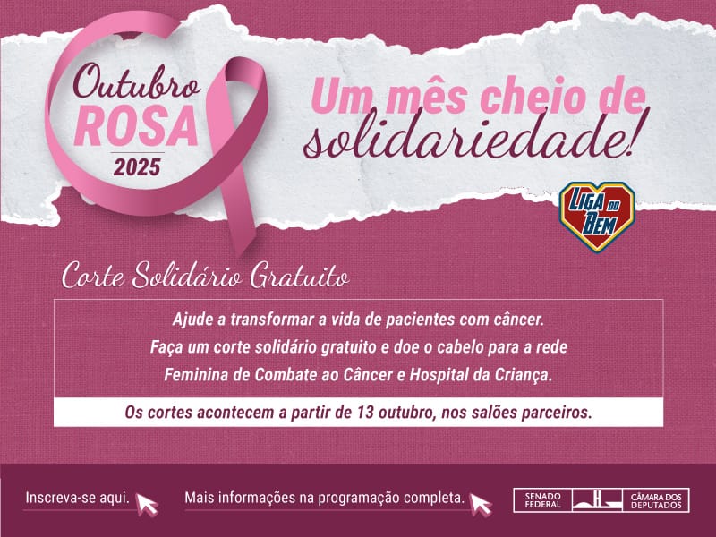 Corte Solidário: doe cabelos e espalhe esperança na Campanha Outubro Rosa 2025