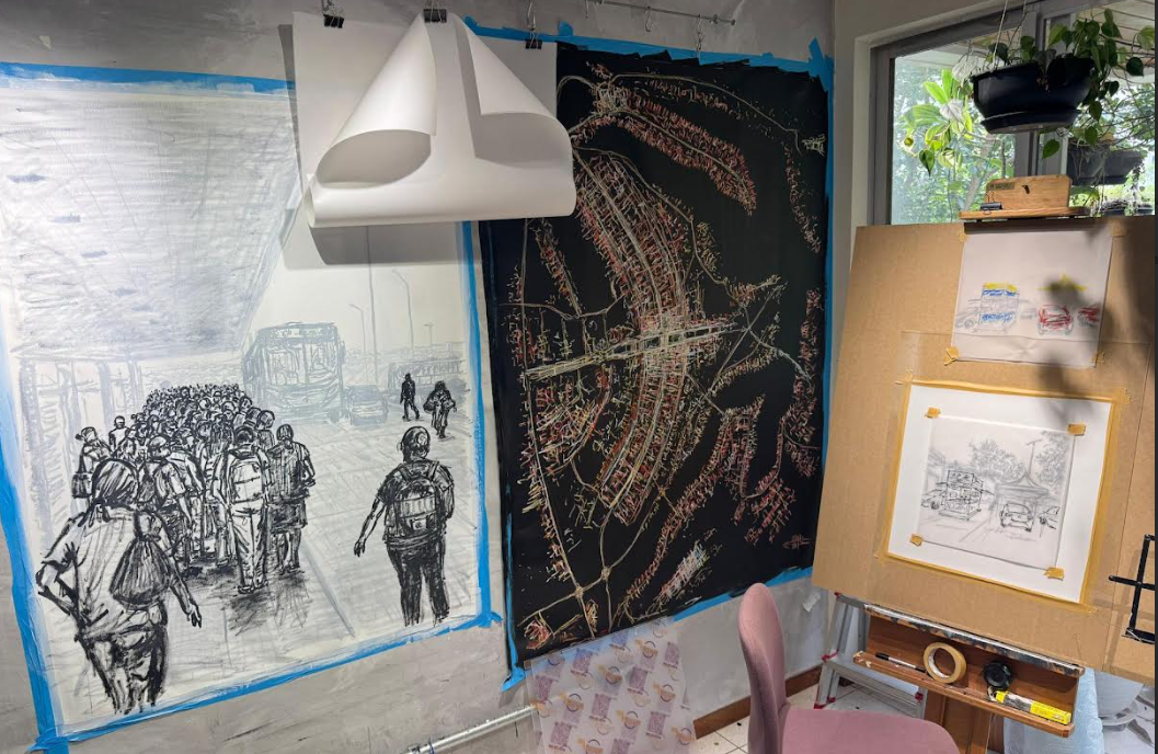 Exposição gratuita transforma pintura em experiência imersiva e convida público a “perder a borda” em Brasília