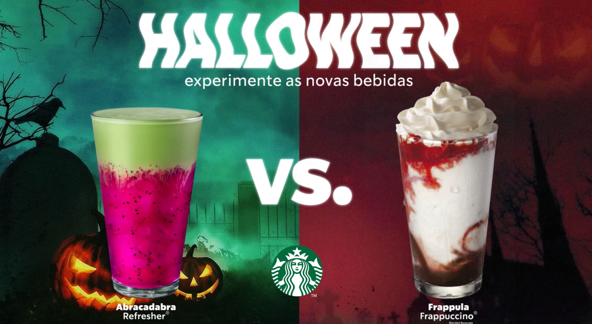 Starbucks lança bebidas limitadas para o Halloween